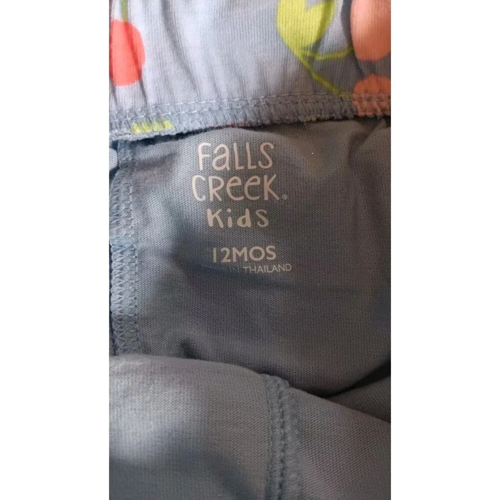 Shorts 12 Months New Girls Falls Creek Toddler Cherries Skirt With Attached Blue